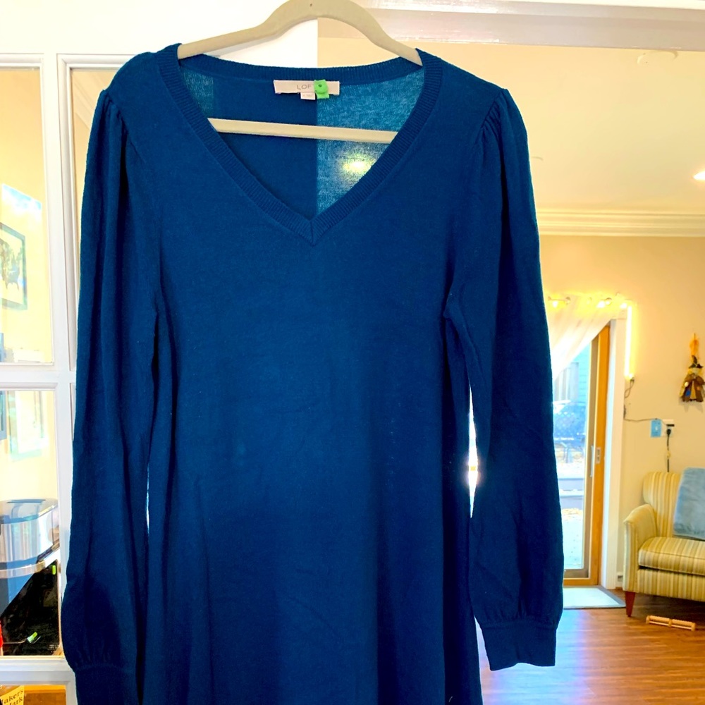 LOFT, Sweater- like Material, Fit & Flare Dress